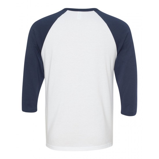 BELLA + CANVAS - Unisex Three-Quarter Sleeve Baseball Tee