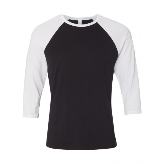 BELLA + CANVAS - Unisex Three-Quarter Sleeve Baseball Tee