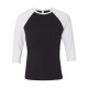 BELLA + CANVAS - Unisex Three-Quarter Sleeve Baseball Tee