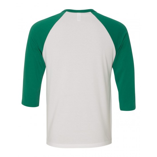 BELLA + CANVAS - Unisex Three-Quarter Sleeve Baseball Tee