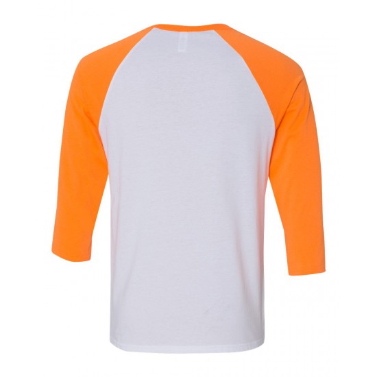 BELLA + CANVAS - Unisex Three-Quarter Sleeve Baseball Tee