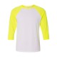 BELLA + CANVAS - Unisex Three-Quarter Sleeve Baseball Tee