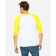 BELLA + CANVAS - Unisex Three-Quarter Sleeve Baseball Tee