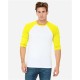 BELLA + CANVAS - Unisex Three-Quarter Sleeve Baseball Tee