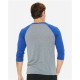 BELLA + CANVAS - Unisex Three-Quarter Sleeve Baseball Tee