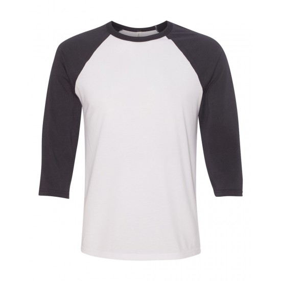 BELLA + CANVAS - Unisex Three-Quarter Sleeve Baseball Tee