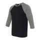 BELLA + CANVAS - Unisex Three-Quarter Sleeve Baseball Tee