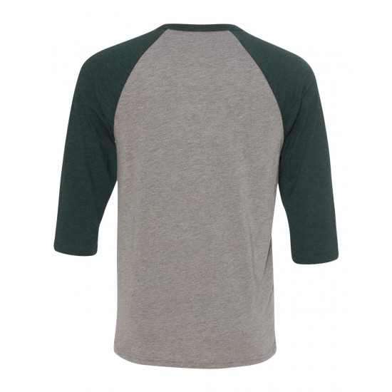 BELLA + CANVAS - Unisex Three-Quarter Sleeve Baseball Tee