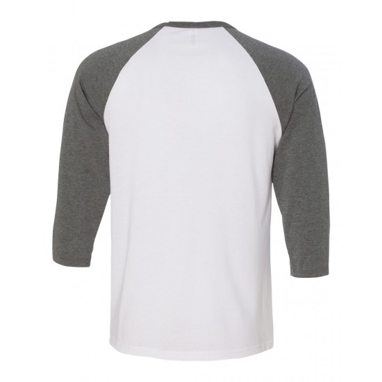 BELLA + CANVAS - Unisex Three-Quarter Sleeve Baseball Tee