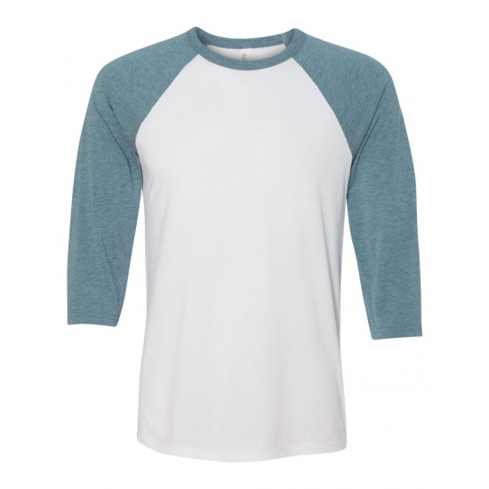 BELLA + CANVAS - Unisex Three-Quarter Sleeve Baseball Tee