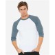 BELLA + CANVAS - Unisex Three-Quarter Sleeve Baseball Tee