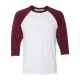 BELLA + CANVAS - Unisex Three-Quarter Sleeve Baseball Tee