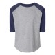 Toddler Baseball Fine Jersey Three-Quarter Sleeve Tee - 3330