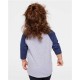 Toddler Baseball Fine Jersey Three-Quarter Sleeve Tee - 3330