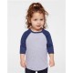 Toddler Baseball Fine Jersey Three-Quarter Sleeve Tee - 3330