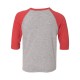 Toddler Baseball Fine Jersey Three-Quarter Sleeve Tee - 3330