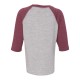 Toddler Baseball Fine Jersey Three-Quarter Sleeve Tee - 3330