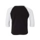 Toddler Baseball Fine Jersey Three-Quarter Sleeve Tee - 3330