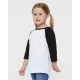 Toddler Baseball Fine Jersey Three-Quarter Sleeve Tee - 3330