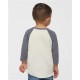 Toddler Baseball Fine Jersey Three-Quarter Sleeve Tee - 3330