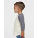 Toddler Baseball Fine Jersey Three-Quarter Sleeve Tee - 3330