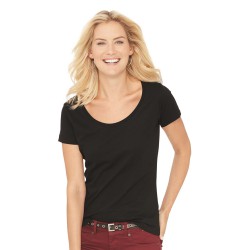 LAT - Women's Scoop Neck Fine Jersey Tee