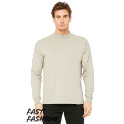 BELLA + CANVAS - Fast Fashion Unisex Mock Neck Long Sleeve Tee