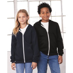 BELLA + CANVAS - Youth Sponge Fleece Full-Zip Hoodie