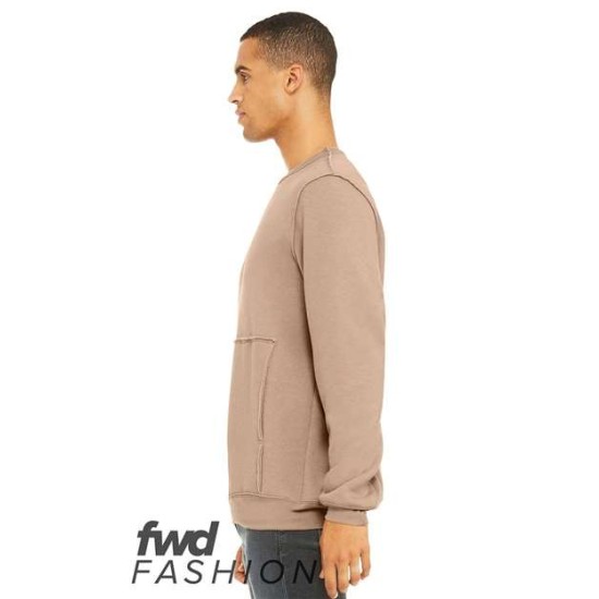 BELLA + CANVAS - Fast Fashion Unisex Raw Seam Crewneck Sweatshirt
