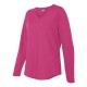 LAT - Women's V-Neck French Terry Pullover