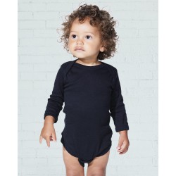 Infant Long Sleeve Baby Rib Bodysuit - 4411