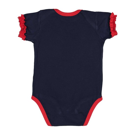 Infant Ruffle Fine Jersey Bodysuit - 4429