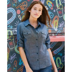 Burnside - Women's Long Sleeve Chambray