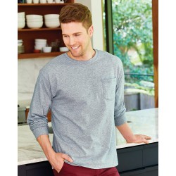 Hanes - Tagless® Long Sleeve Pocket T-Shirt