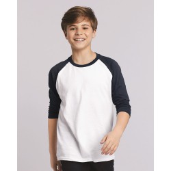 Gildan - Heavy Cotton™ Youth Raglan Three-Quarter Sleeve T-Shirt