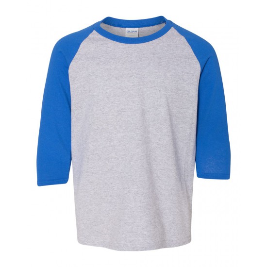 Gildan - Heavy Cotton™ Youth Raglan Three-Quarter Sleeve T-Shirt