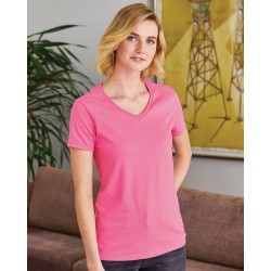 Hanes - ComfortSoft® Tagless® Women’s V-Neck Short Sleeve T-Shirt