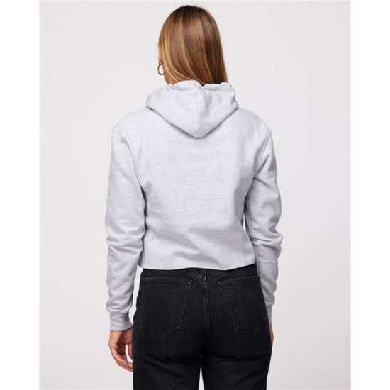Women's Cropped Fleece Hooded Sweatshirt - 585