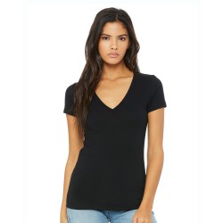 BELLA + CANVAS - Women’s Jersey Deep V-Neck Tee