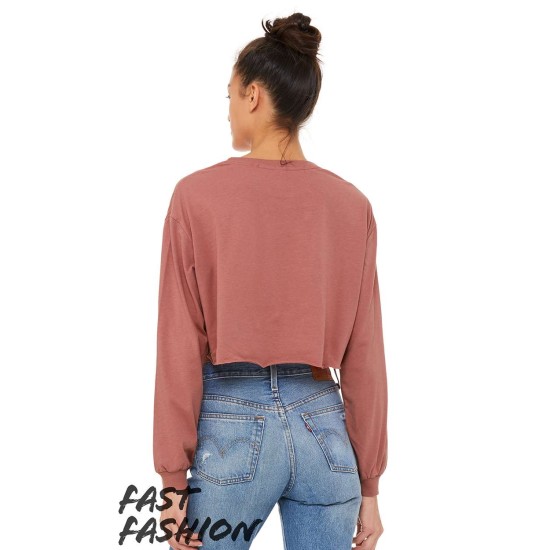 BELLA + CANVAS - Fast Fashion Women's Cropped Long Sleeve Tee