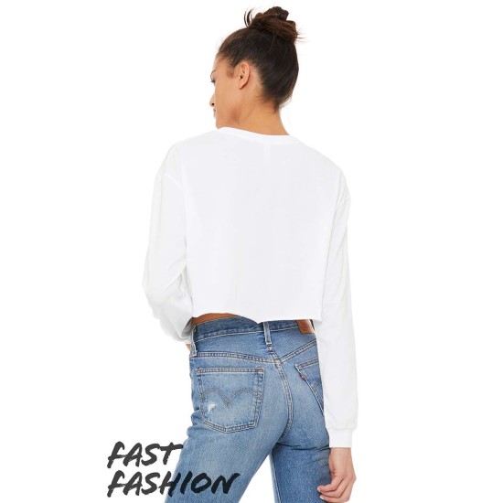 BELLA + CANVAS - Fast Fashion Women's Cropped Long Sleeve Tee