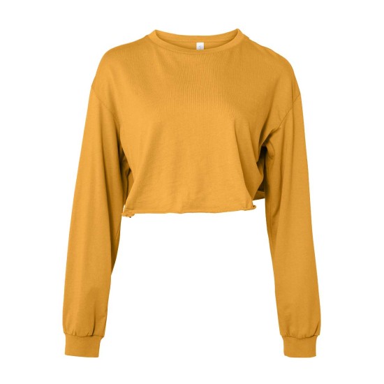 BELLA + CANVAS - Fast Fashion Women's Cropped Long Sleeve Tee