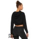 BELLA + CANVAS - Fast Fashion Women's Cinched Cropped Hoodie