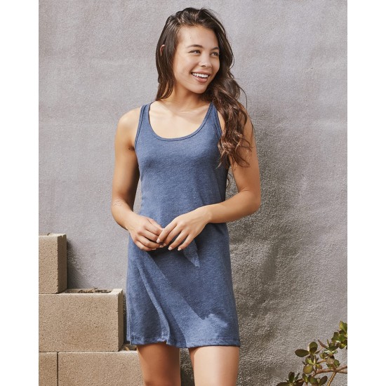 grey racerback tank dress Ribbed Racerback Tank in Grey main image 1