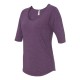 Anvil - Women's Triblend Deep Scoopneck Three-Quarter Sleeve T-Shirt