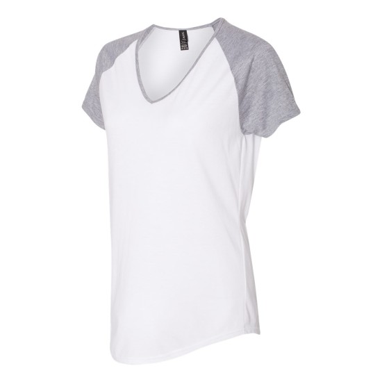 Anvil - Women’s Triblend Colorblocked Raglan T-Shirt