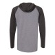 LAT - Fine Jersey Long Sleeve Hooded Raglan T-Shirt