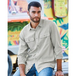 Burnside - Long Sleeve Solid Flannel Shirt