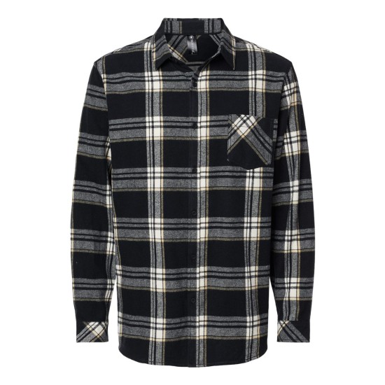 Open Pocket Flannel Shirt - 8212