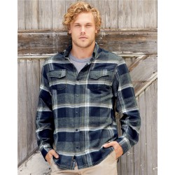 Burnside - Snap Front Long Sleeve Plaid Flannel Shirt